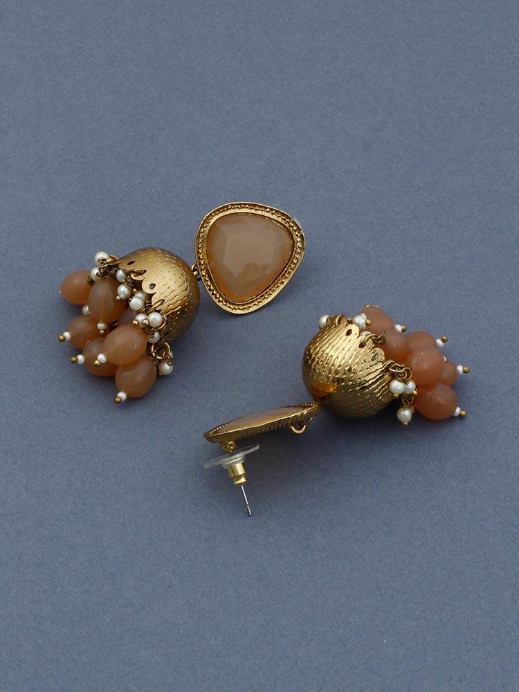 Brown Mini Shesha Jhumkis - Bling Bag