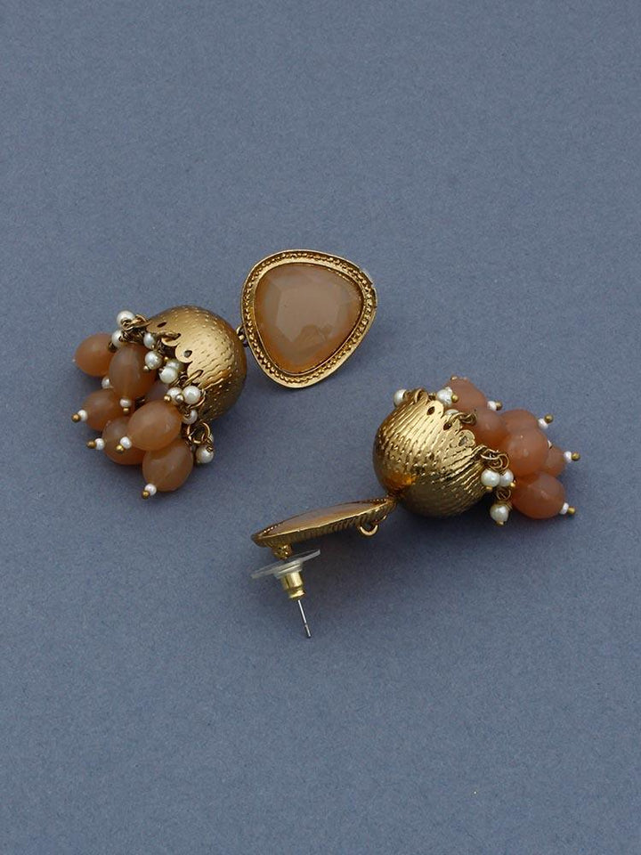 Brown Mini Shesha Jhumkis - Bling Bag