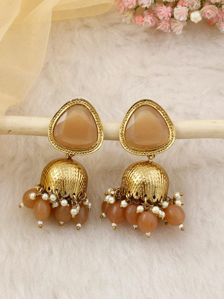 Brown Mini Shesha Jhumkis - Bling Bag