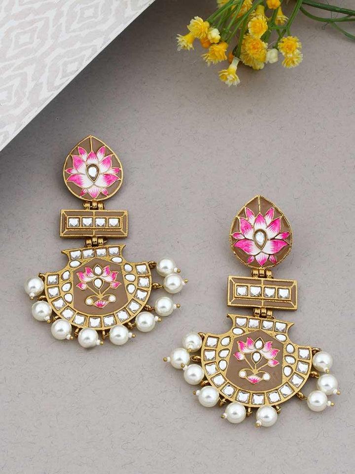 Brown Pankaj Designer Earrings - Bling Bag