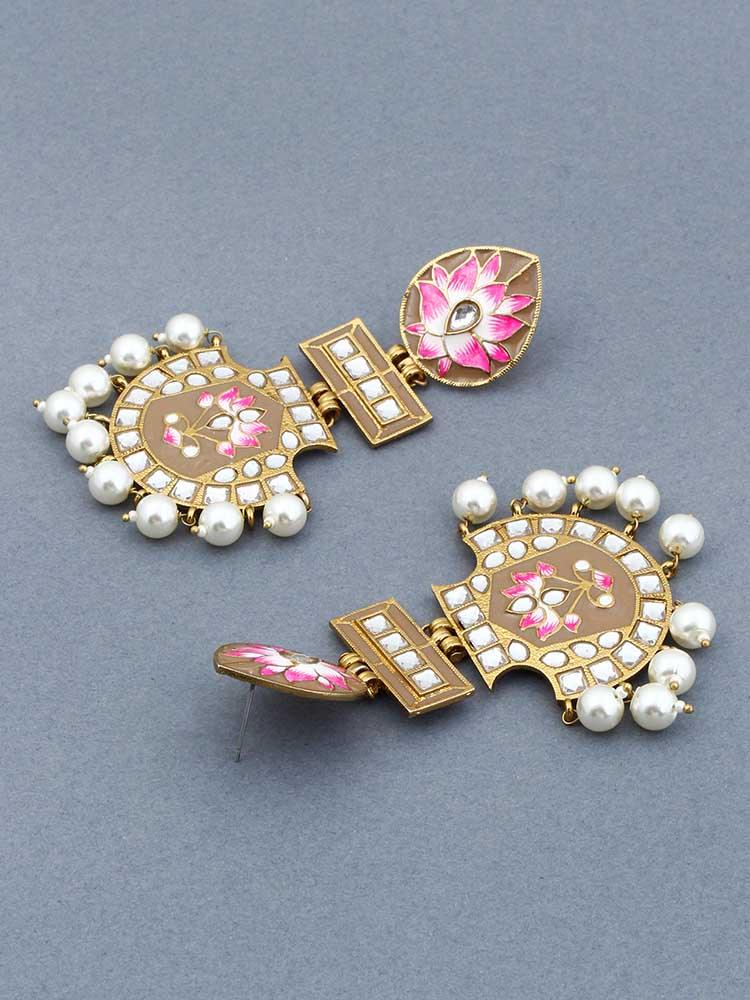 Brown Pankaj Designer Earrings - Bling Bag