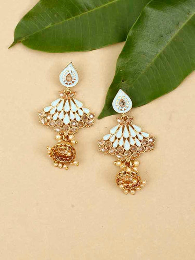 earrings - Bling Bag Baby Blue Nitara Jhumki Earrings