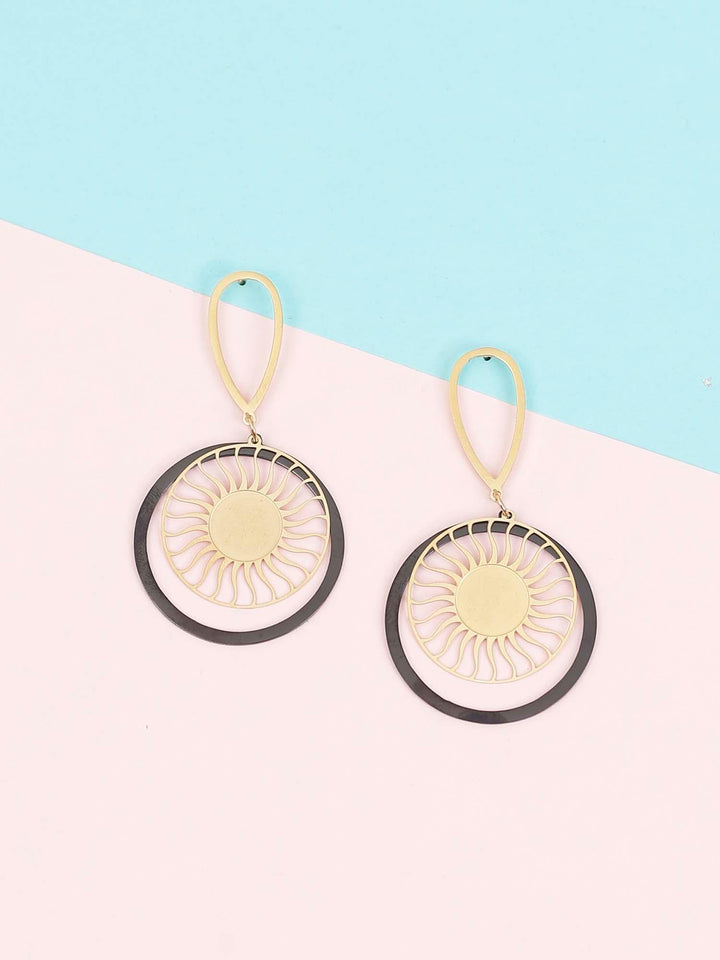 earrings - Bling Bag Black Tate Dangler Earrings