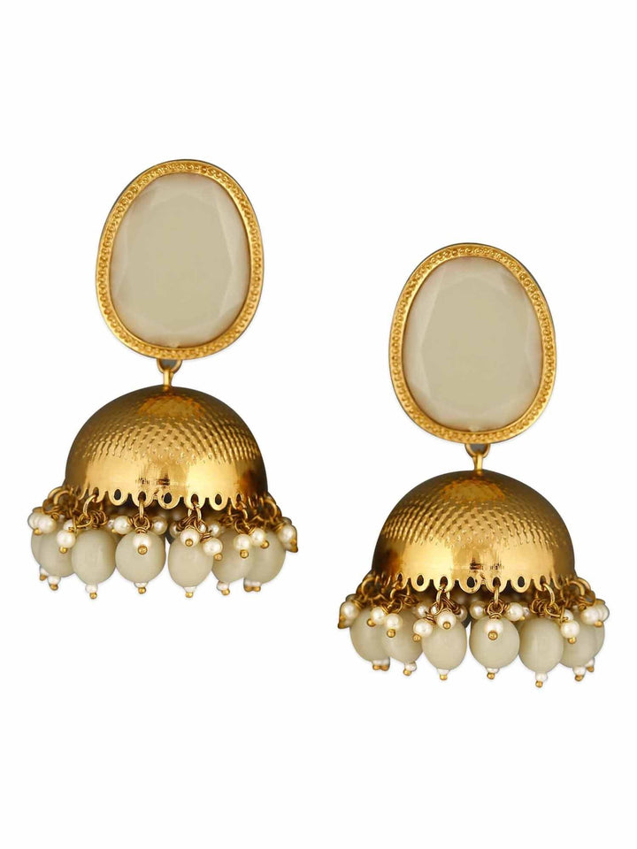 earrings - Bling Bag Smoke Magna Shesha Designer Jhumkis