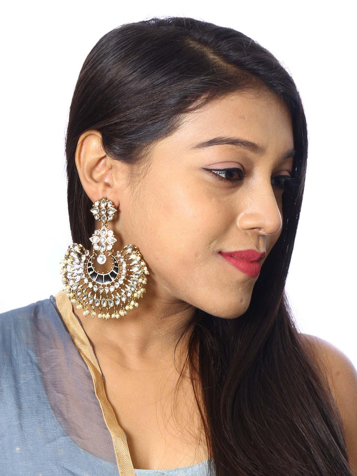 earrings - Bling Bag Jet Chakra Designer Earrings