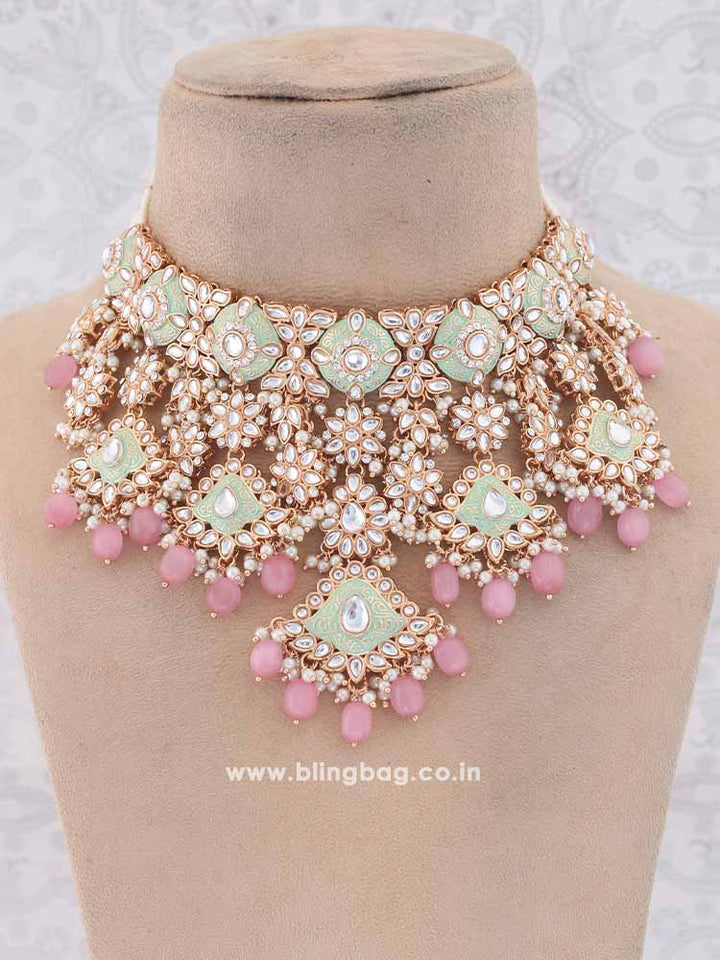 Blush Abinaya Jewellery Set