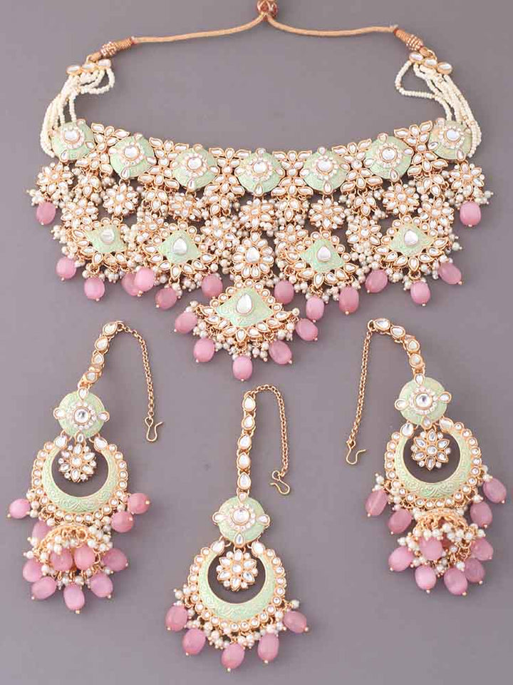 Blush Abinaya Jewellery Set