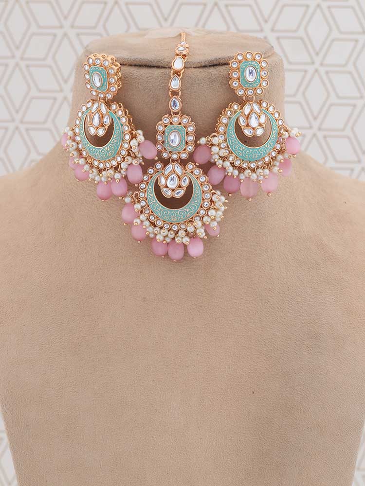 Blush Ajala Kundan Jewellery Set