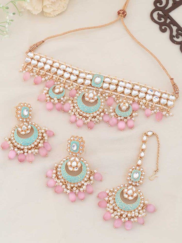 Blush Ajala Kundan Jewellery Set