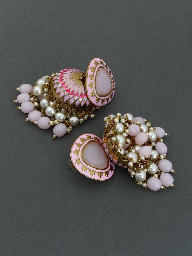 Blush Chetaki Jhumkis - Bling Bag