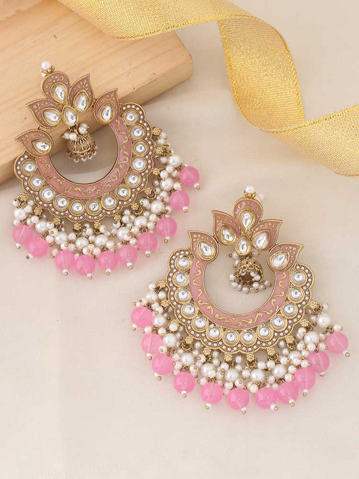 Blush Chithara Chandbalis