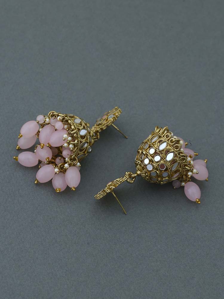 Blush Dhasan Jhumkis