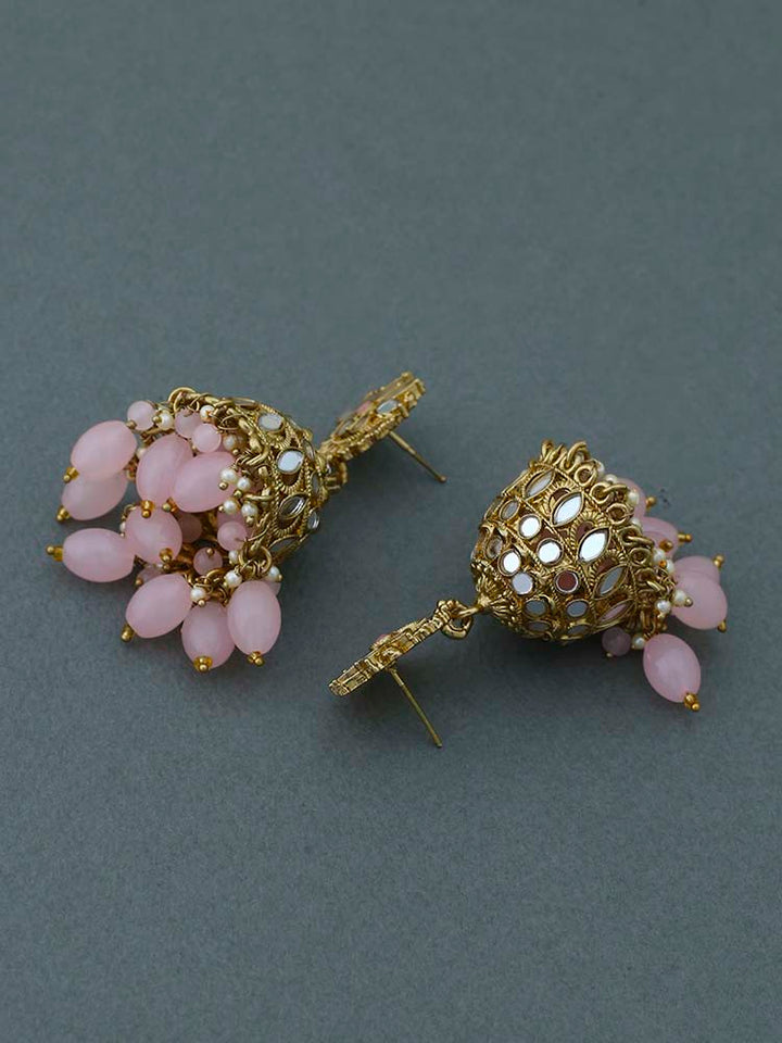 Blush Dhasan Jhumkis