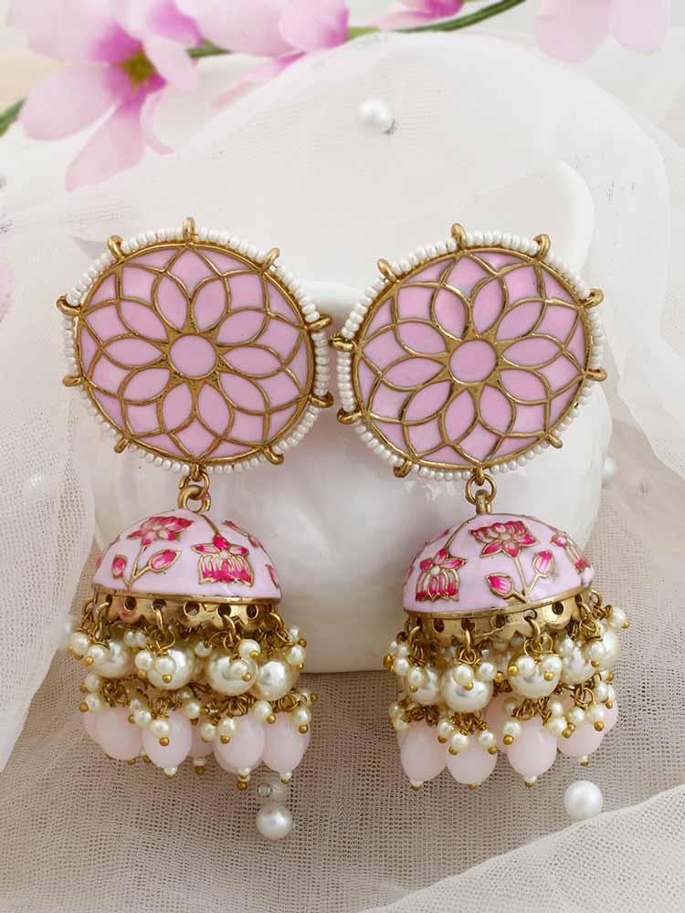 Blush Gamini Jhumkis - Bling Bag