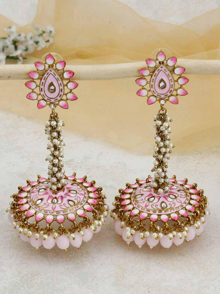 Blush Jacki Jhumkis - Bling Bag