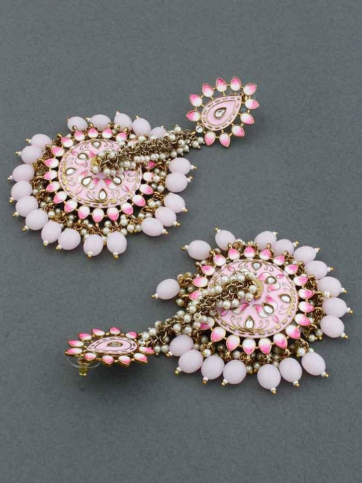 Blush Jacki Jhumkis - Bling Bag