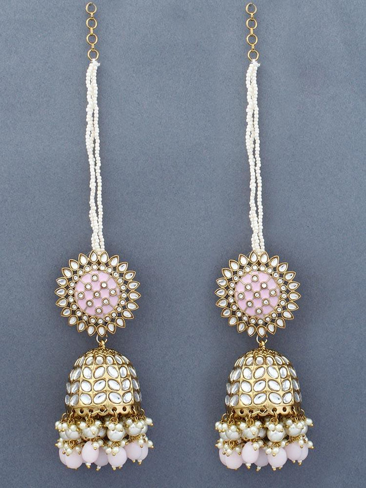 Blush Maharani Sahara Jhumkis - Bling Bag