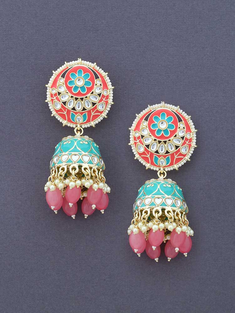 Blush Shahnaz Jhumkis