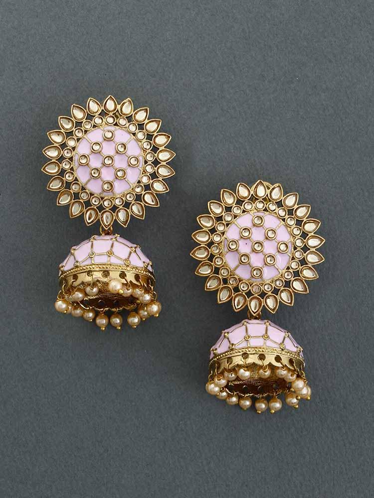 Blush Suraj Jhumkis - Bling Bag