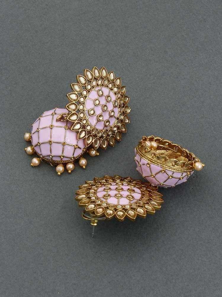 Blush Suraj Jhumkis - Bling Bag