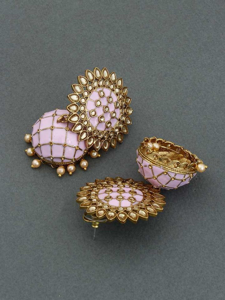 Blush Suraj Jhumkis - Bling Bag