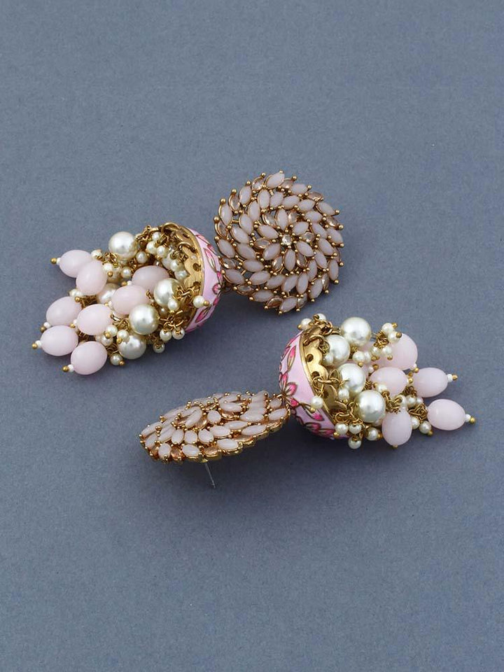 Blush Jessi Jhumkis - Bling Bag