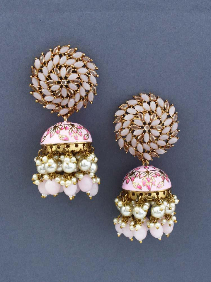 Blush Jessi Jhumkis - Bling Bag