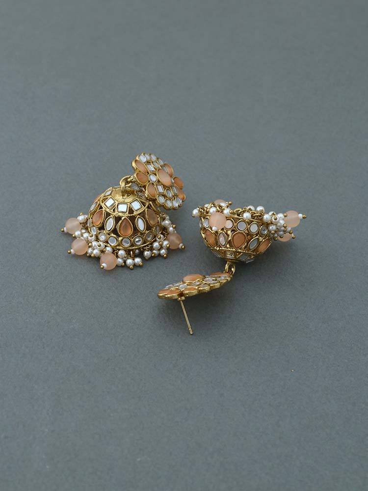 Brown Agniyar Jhumkis