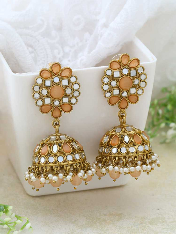 Brown Agniyar Jhumkis