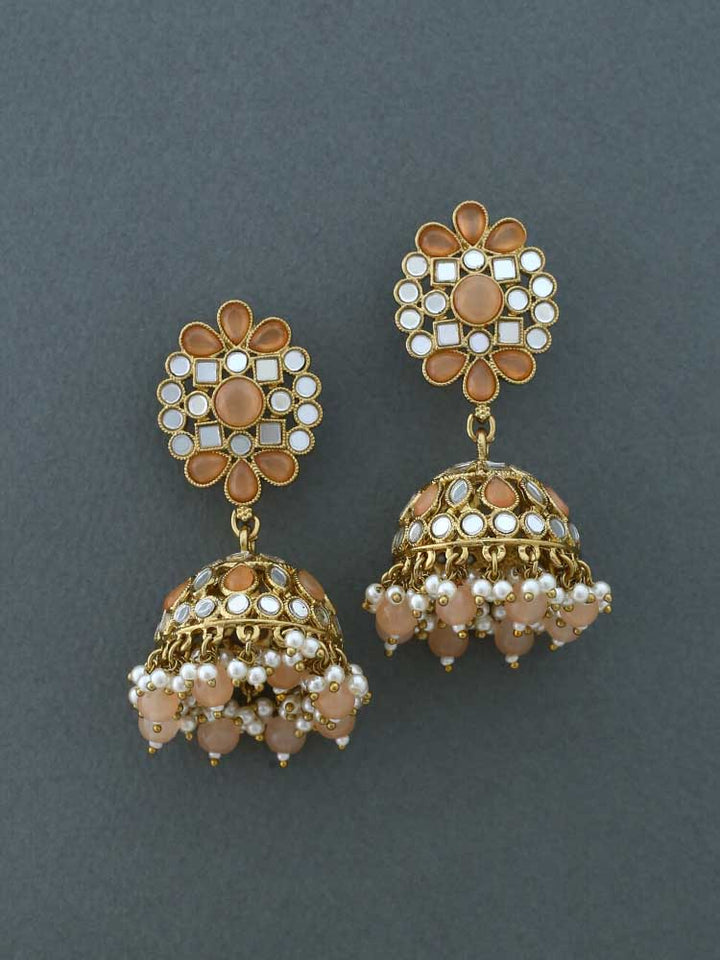 Brown Agniyar Jhumkis