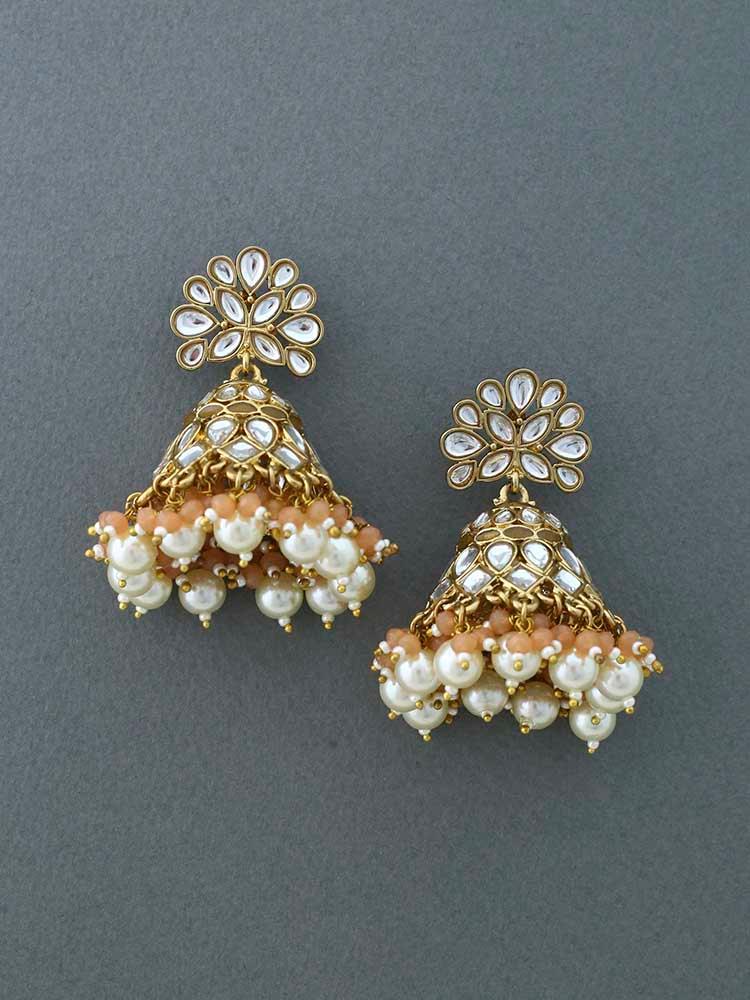 Brown Koyna Jhumkis - Bling Bag