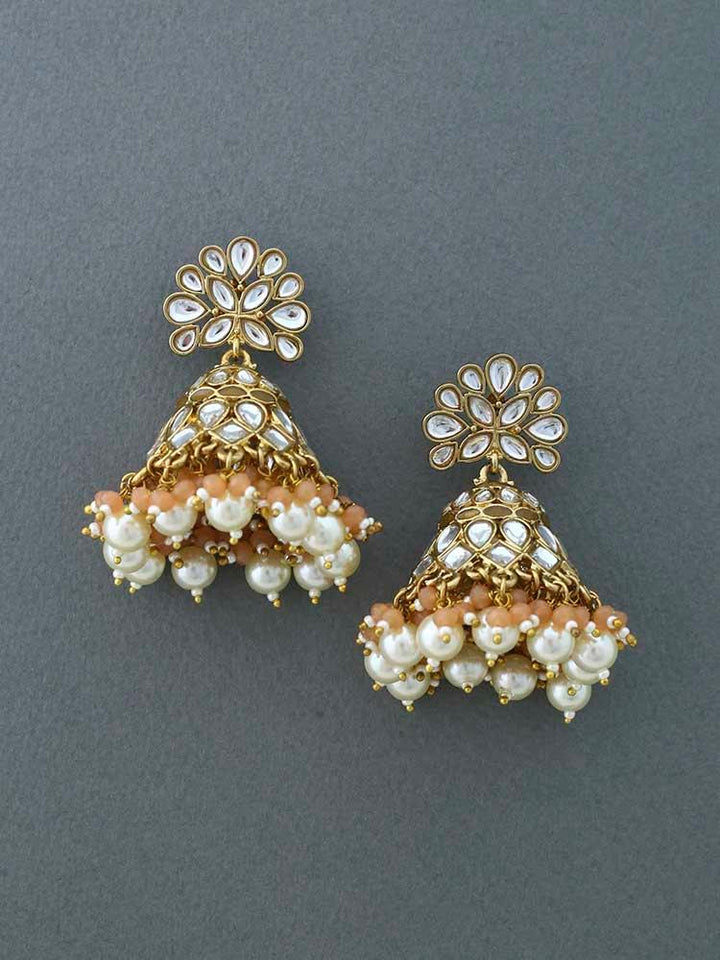 Brown Koyna Jhumkis - Bling Bag