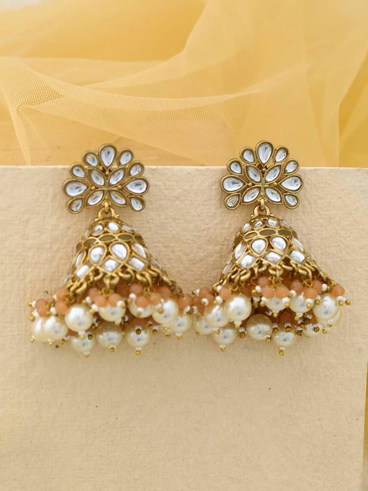 Brown Koyna Jhumkis - Bling Bag