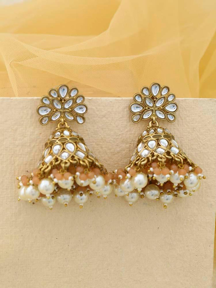 Brown Koyna Jhumkis - Bling Bag