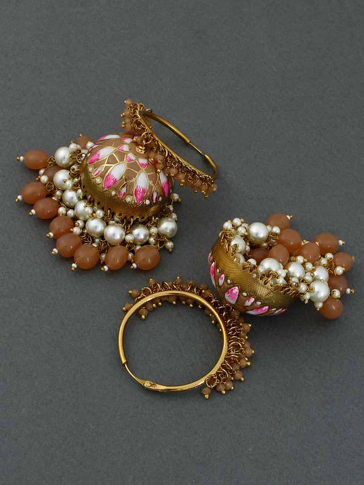 Brown Rajamani Jhumkis - Bling Bag