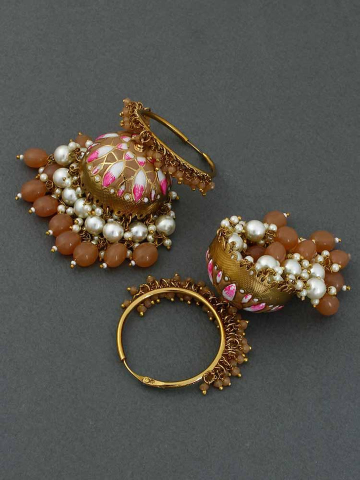 Brown Rajamani Jhumkis - Bling Bag