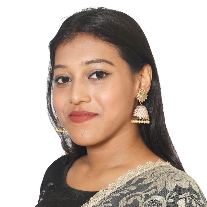 earrings - Bling Bag Crepe Bell Ethnic Earrings