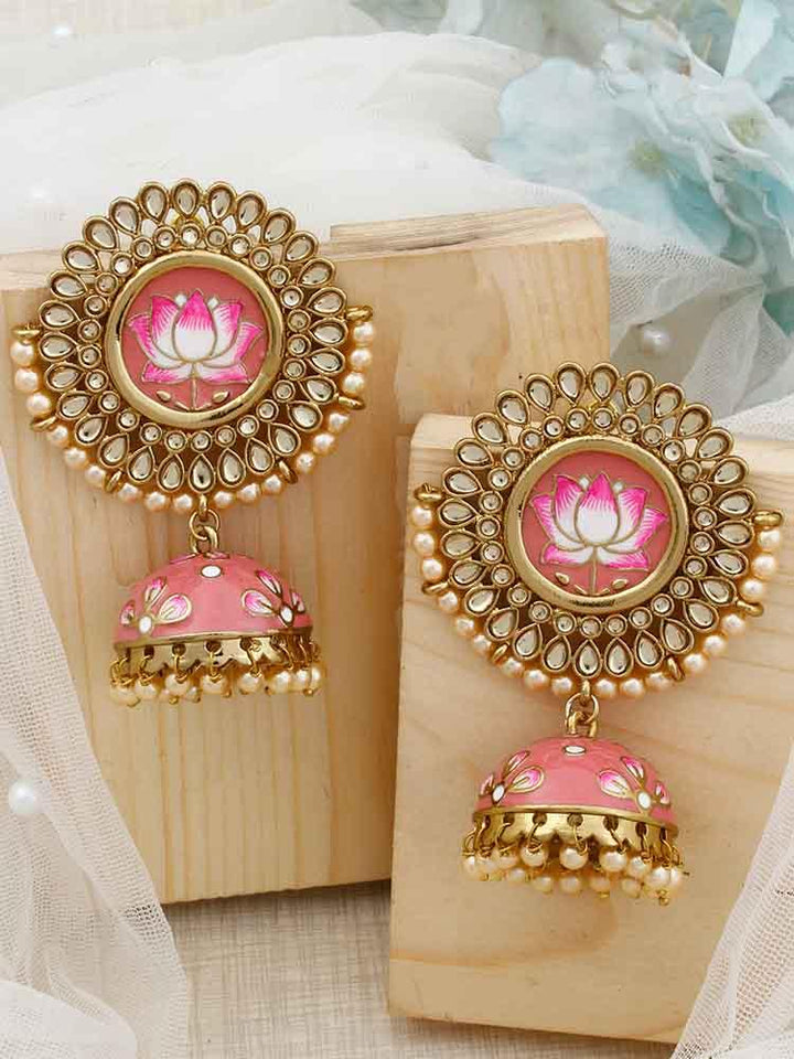 Coral Avanti Jhumkis - Bling Bag