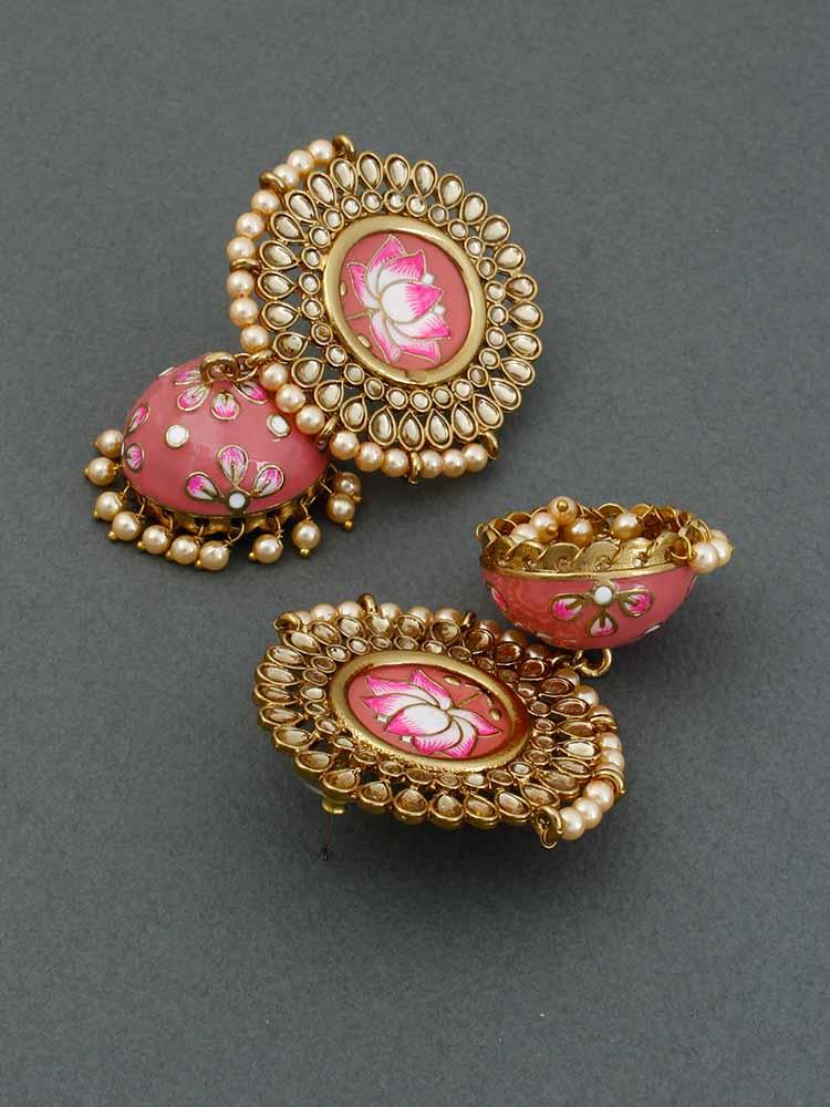 Coral Avanti Jhumkis - Bling Bag