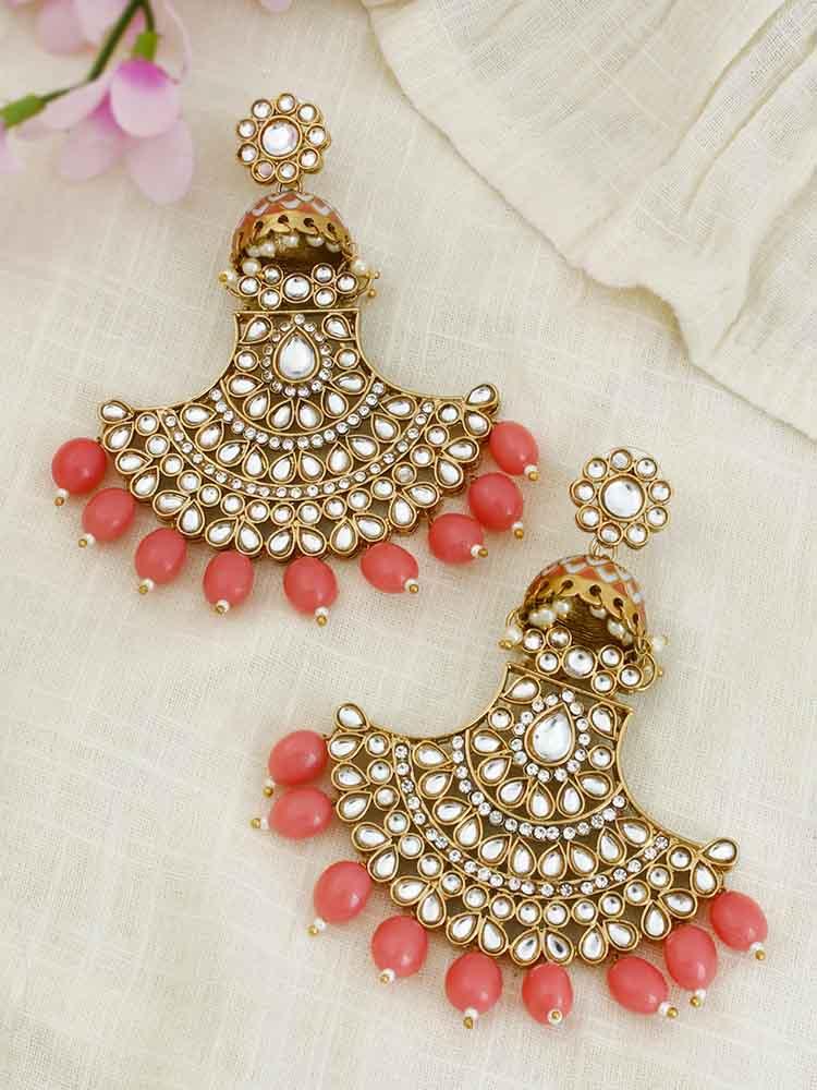 Coral Hamsini Chandbalis - Bling Bag