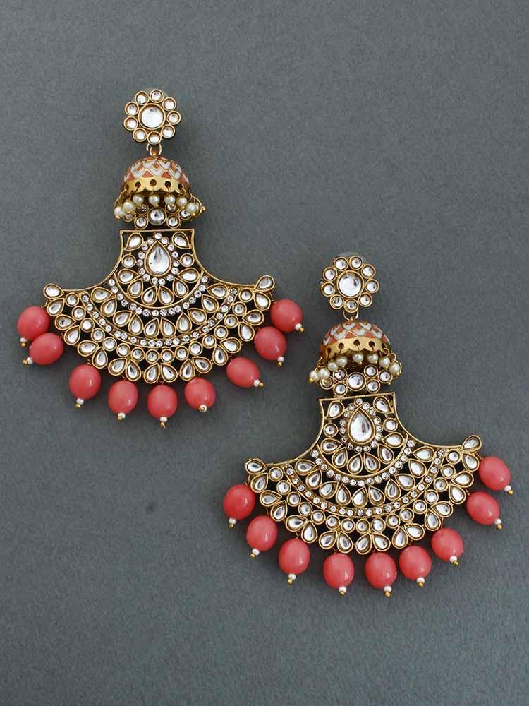 Coral Hamsini Chandbalis - Bling Bag