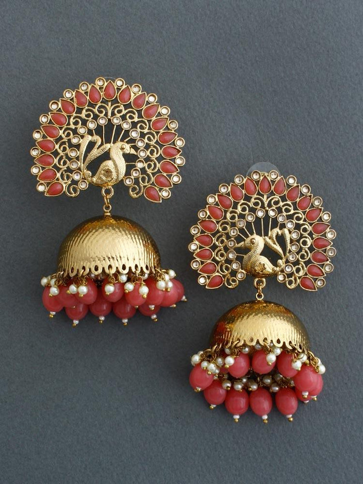 Coral Mayu Jhumkis - Bling Bag