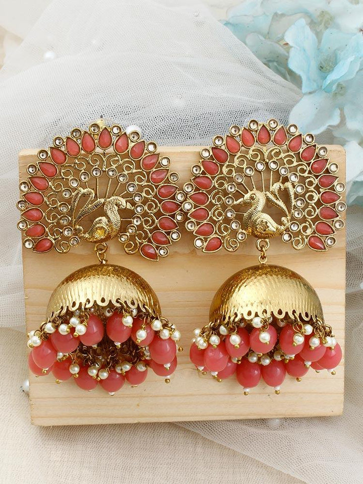 Coral Mayu Jhumkis - Bling Bag