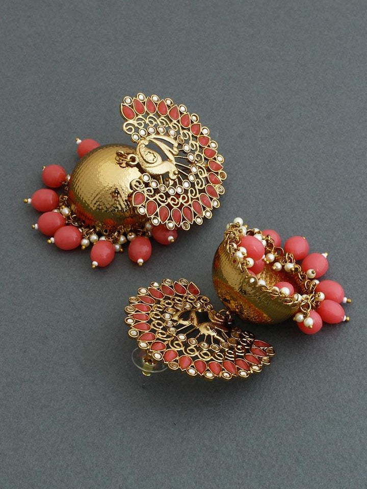 Coral Mayu Jhumkis - Bling Bag