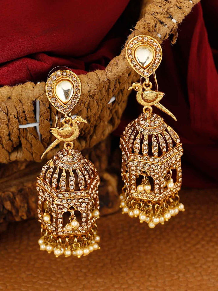 earrings - Bling Bag Copper Cage Designer Earrings