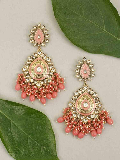 earrings - Bling Bag Coral Aaritra Designer Earrings