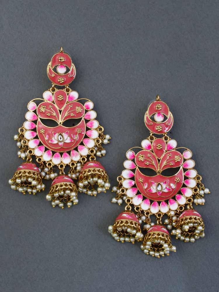 Coral Berry jhumkis - Bling Bag
