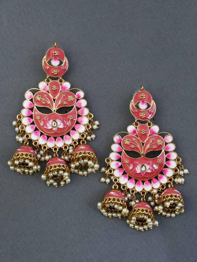 Coral Berry jhumkis - Bling Bag