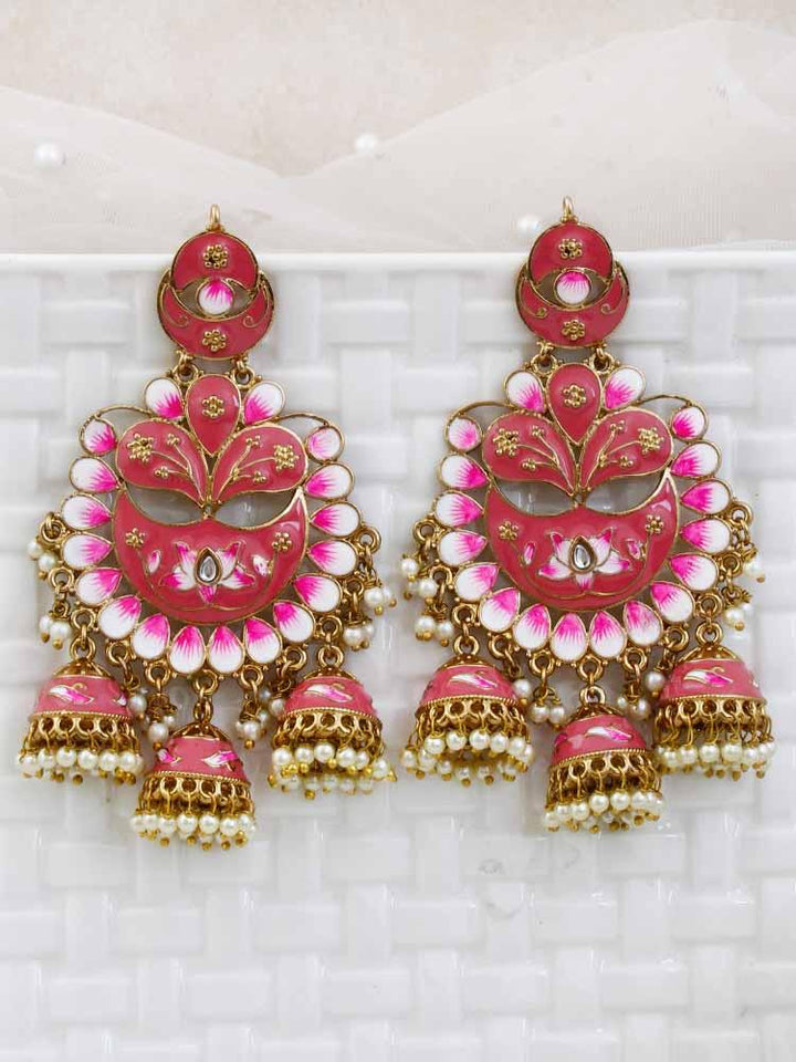 Coral Berry jhumkis - Bling Bag