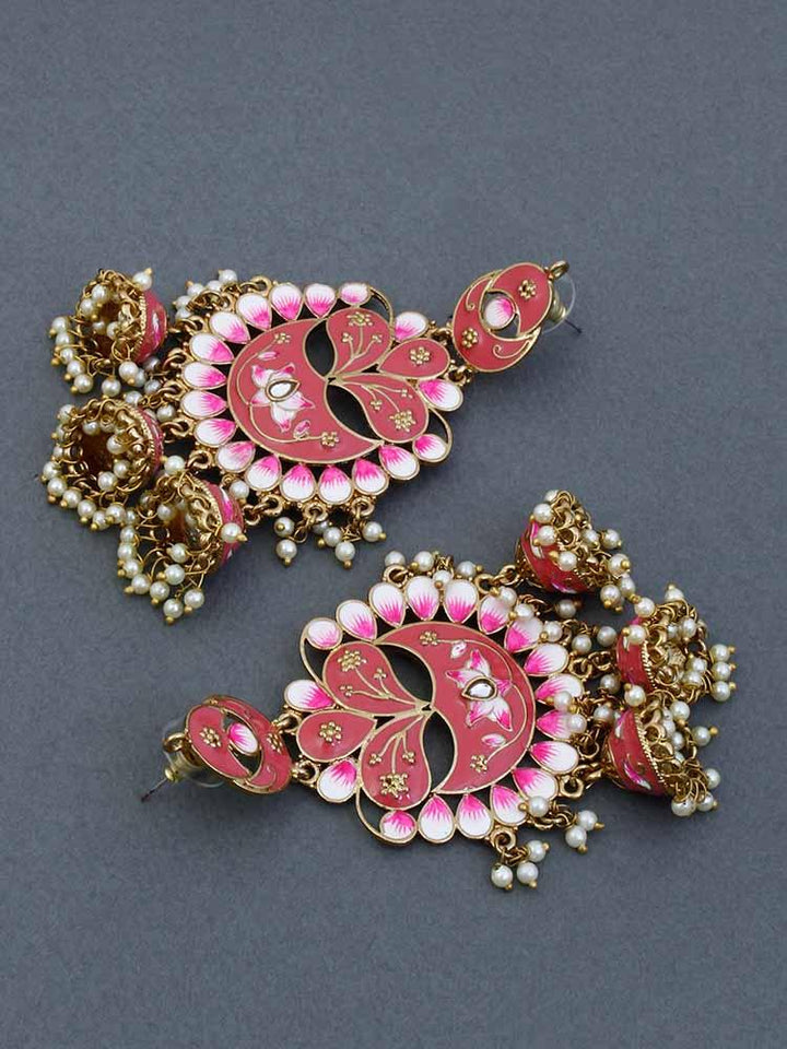 Coral Berry jhumkis - Bling Bag